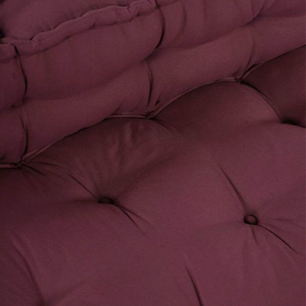 Кушон за палетен диван 2 pcs Тъмен червен 120 x 80 x 38 см