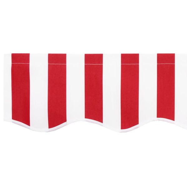 Резервен плат за тента Червено и бяло 235 x 195 см Полиестер