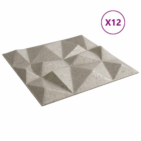 Стенни панели 12 pcs Диамант Бетон 50 x 50 cm XPS Пяна