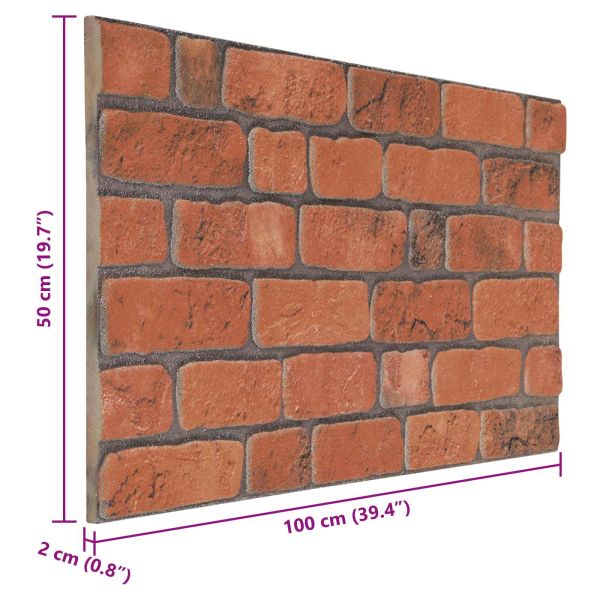 Стенни панели 10 pcs Теракота 100 x 50 cm EPS пяна