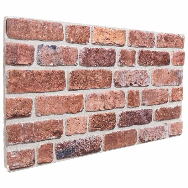 Стенни панели 10 pcs Червено 100 x 50 cm EPS пяна