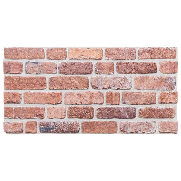 Стенни панели 10 pcs Червено 100 x 50 cm EPS пяна