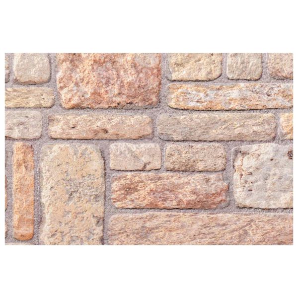 Стенни панели 10 pcs Светло кафяво и бяло 100 x 50 cm EPS пяна