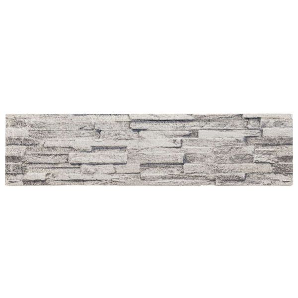 Стенни панели 10 pcs Светлосиво 100 x 25 cm EPS пяна