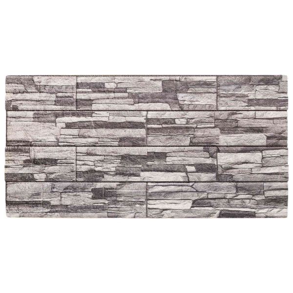 Стенни панели 10 pcs Тъмен сив и светъл сив 100 x 50 cm