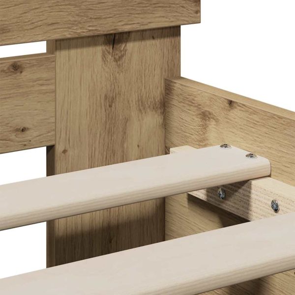 Рамка за легло с таблото Дъб 90 x 190 cm Инженерно дърво