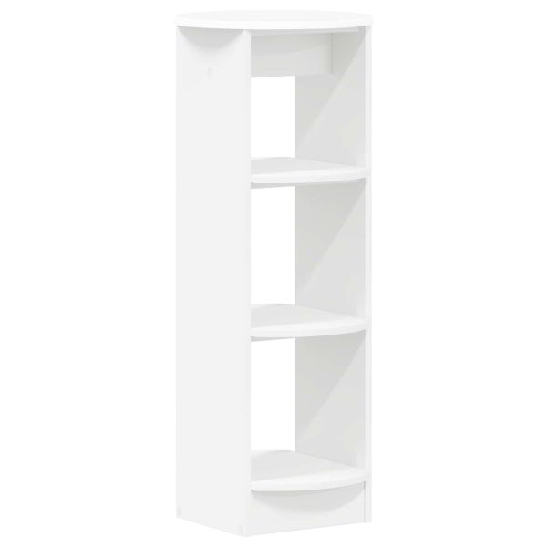 Страничен шкаф Бял 40 x 40 x 100 cm Инженерен дървен материал