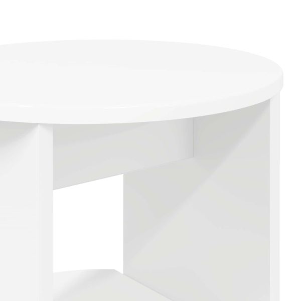 Страничен шкаф Бял 40 x 40 x 100 cm Инженерен дървен материал