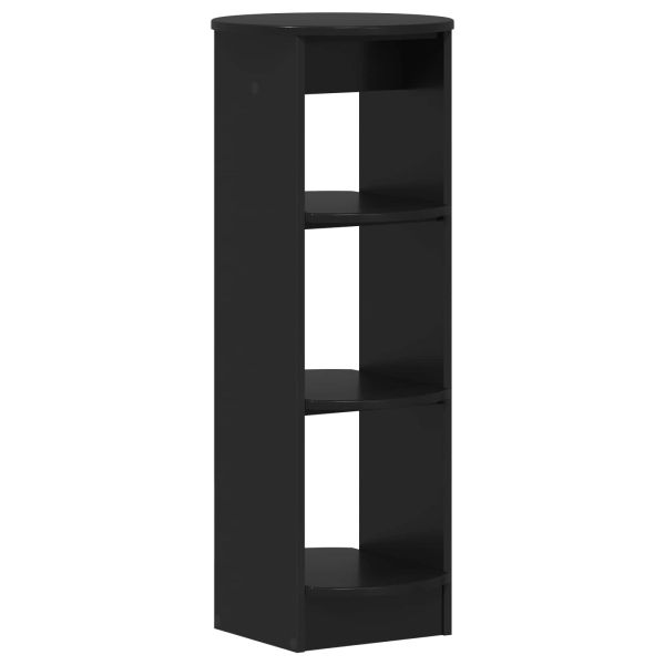 Страничен шкаф Черен 40 x 40 x 100 cm Инженерен дървен материал