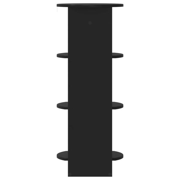 Страничен шкаф Черен 40 x 40 x 100 cm Инженерен дървен материал