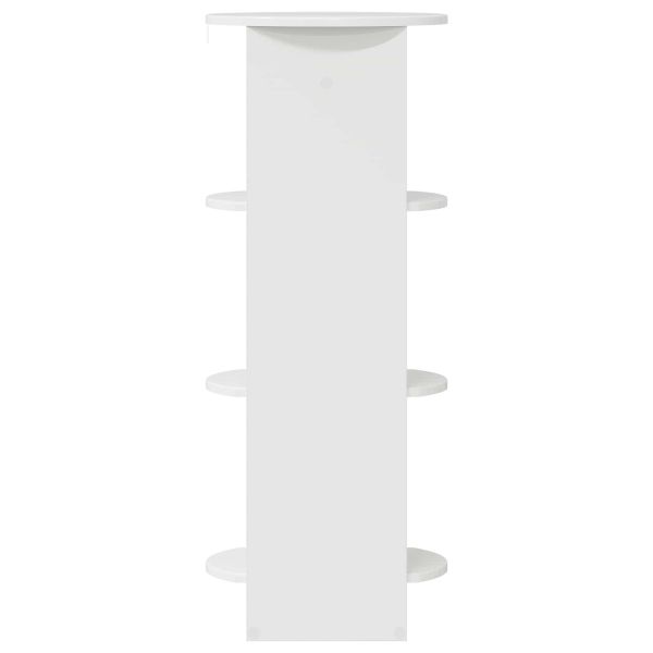 Страничен шкаф Висок Гланцов Бял 40 x 40 x 100 cm