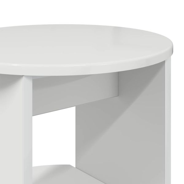 Страничен шкаф Висок Гланцов Бял 40 x 40 x 100 cm