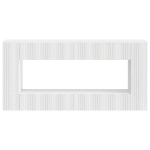 Конзолна маса Бял 155 x 29 x 74 см Инженерен дървен материал