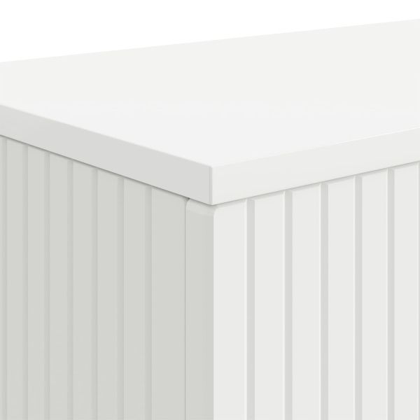 Конзолна маса Бял 155 x 29 x 74 см Инженерен дървен материал