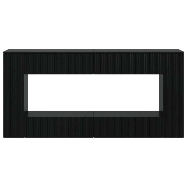 Конзолна маса Черен 155 x 29 x 74 см Инженерен дървен материал