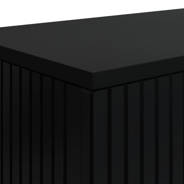 Конзолна маса Черен 155 x 29 x 74 см Инженерен дървен материал