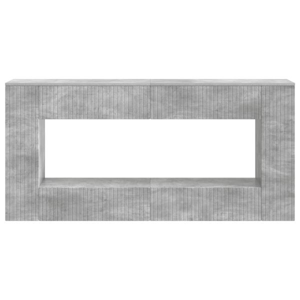 Конзолна маса На райета Бетонно Сиво 155 x 29 x 74 см