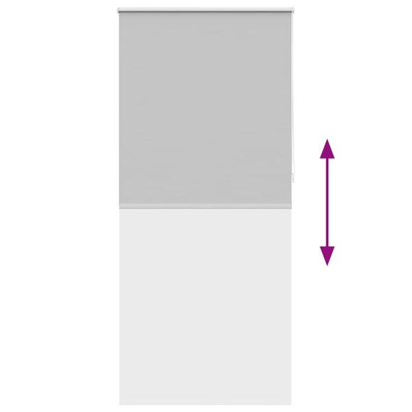 Затъмняваща ролетна щора 104,4x230 см, ширина на плат 100 см, сива