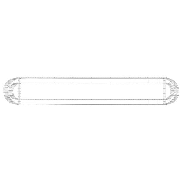 Габион повдигната леха, поцинковано желязо, 330x50x50 cм