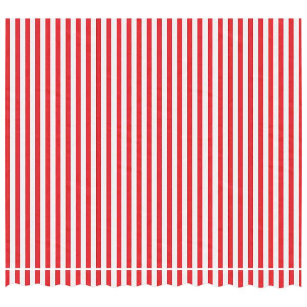 Резервно платнище за тенти, червено-бели ленти, 3х2,5 м