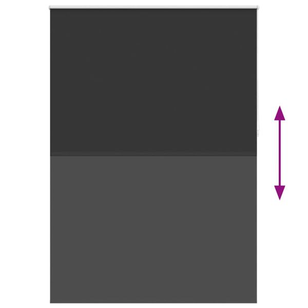 Затъмняваща ролетна щора 144,4x230 см, ширина на плат 140 см, черна