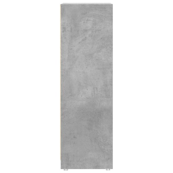 Шкаф за баня, бетонно сиво, 30x30x95 см, ПДЧ