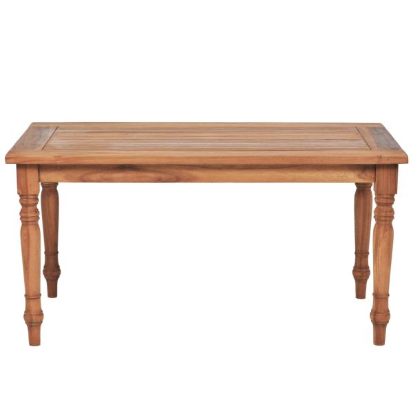 Маса за кафе Батавия тиково дърво 90x50x45 см