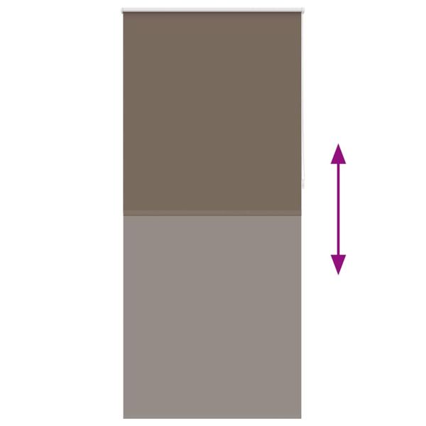 Затъмняваща ролетна щора 84,4x230 см, ширина на плата 80 см, цвят кафе