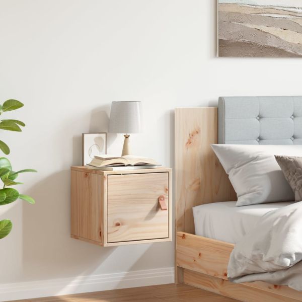 Стенен шкаф 31,5x30x30 см, масивна дървесина, бор