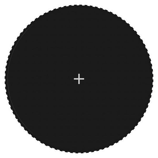 Отскачаща повърхност за кръгъл батут 15 Ft/4,57 м черен текстил