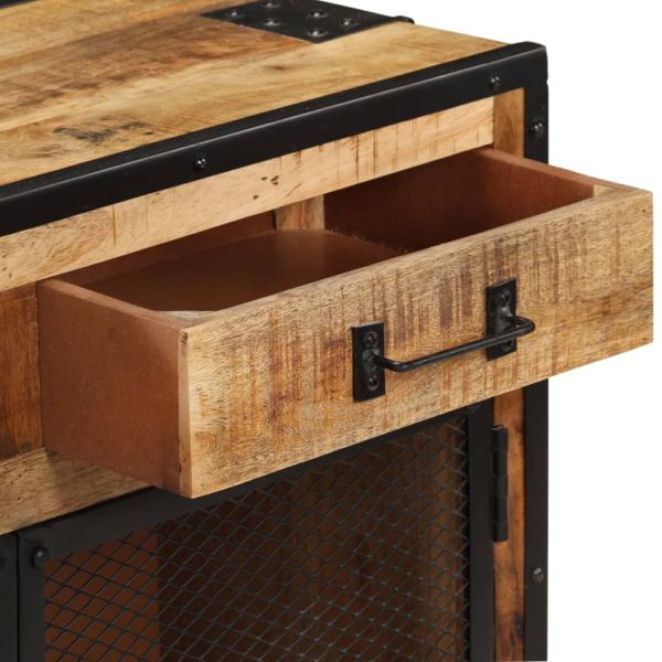 Бюфет, 80x31x71 см, грубо мангово дърво масив