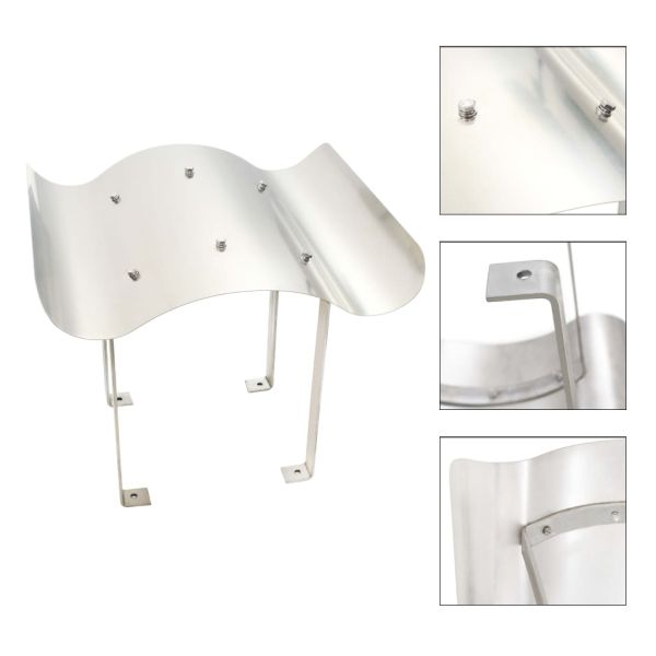 Шапка за комин, неръждаема стомана, 80 х 80 х 39 см