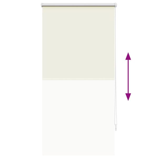 Ролетна щора, затъмняваща, 64,4x120 см, ширина на плата 60 см, бяла