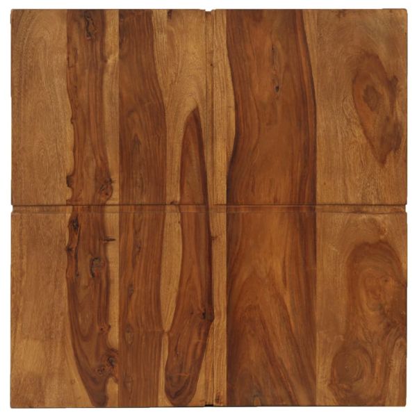 Маса за кафе, 80x80x30 см, акациева дървесина масив