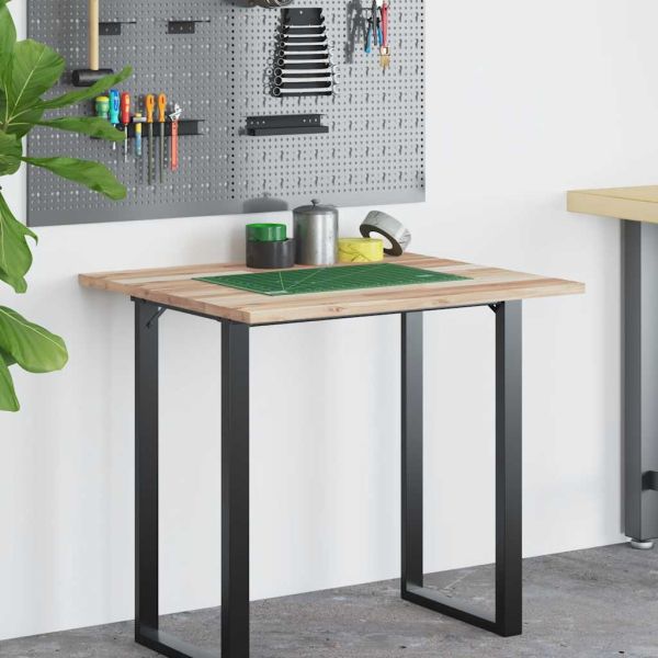 Плот за бюро, необработен, 80x60x2 см, масивно дърво акация