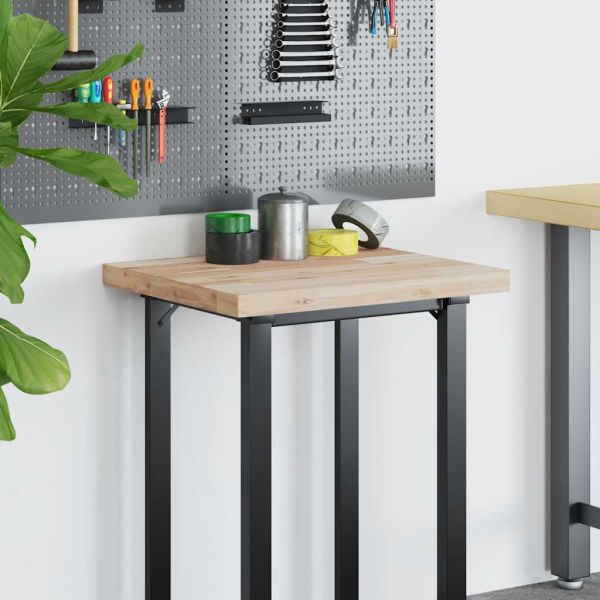 Плот за бюро, необработен, 60x50x4 см, масивно дърво акация