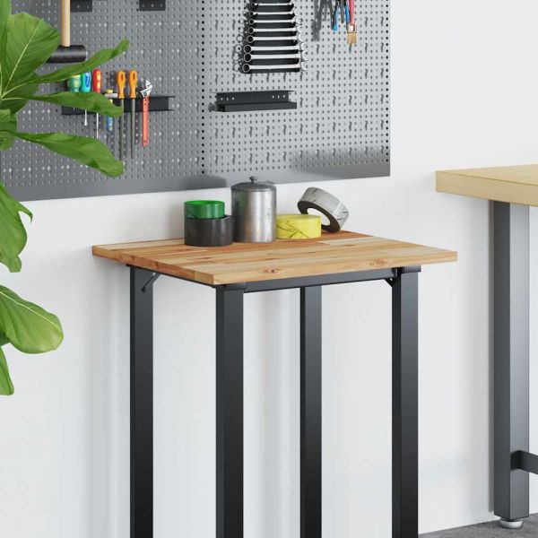 Плот за бюро, маслен финиш, 60x50x2 см, масивно дърво акация