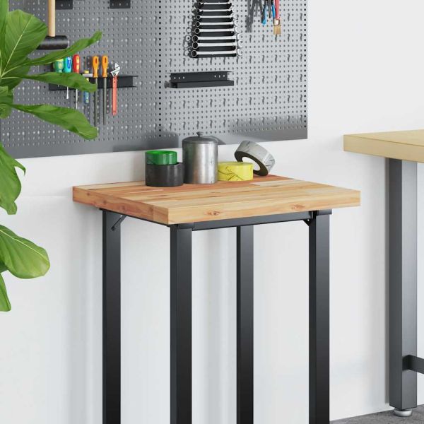 Плот за бюро, маслен финиш, 60x50x4 см, масивно дърво акация