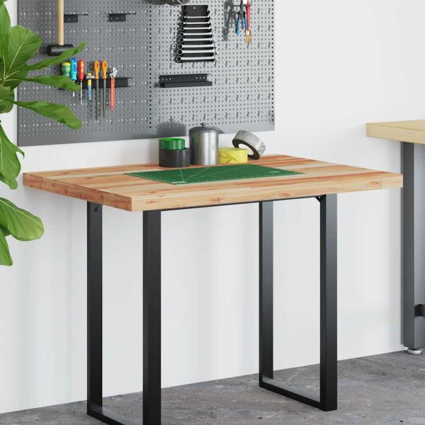 Плот за бюро, маслен финиш, 120x70x4 см, масивно дърво акация