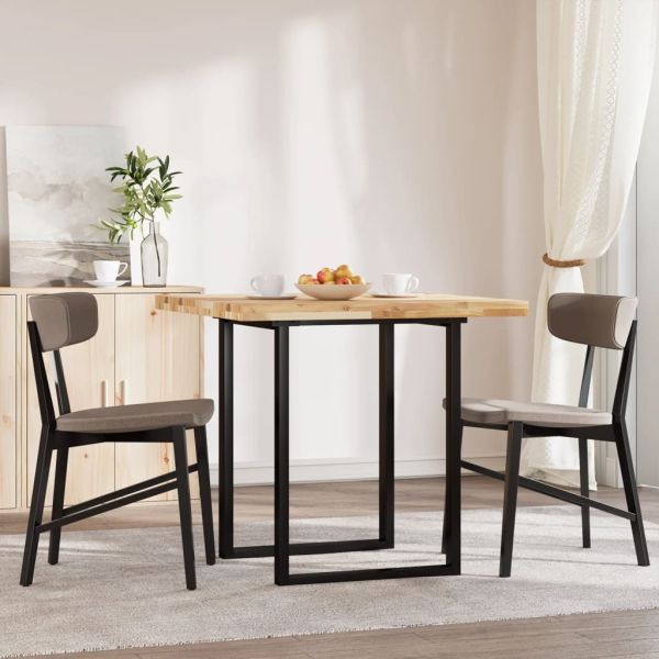 Плот за маса квадратен 80x80x4 см масивна акация