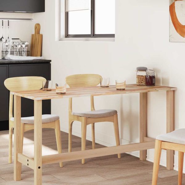 Плот за маса, правоъгълен, 140x50x2 см, акация масив