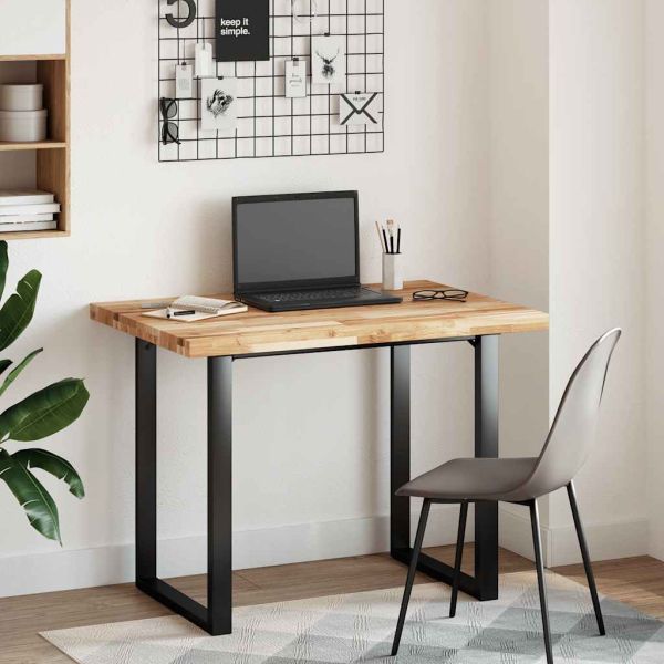 Плот за маса, правоъгълен, 120x70x4 см, акация масив