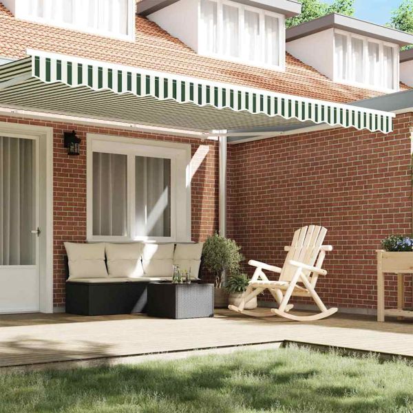 Сенник Валанс Зелен и бял 430 x 20 см Платно