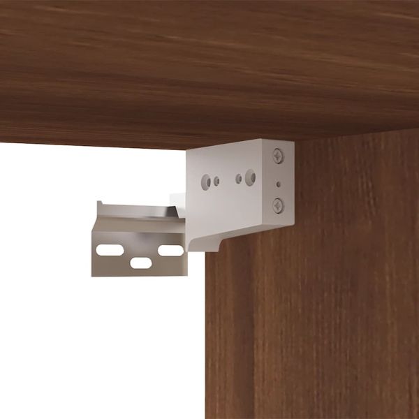 ТВ шкаф, кафяв дъб, 80x30x30 см, инженерно дърво