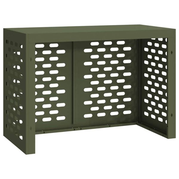 Покритие за климатик Маслиненозелен 100 x 50 x 70 cm Стомана