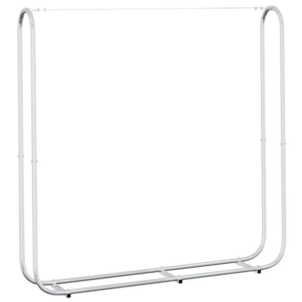 Стойка за дърва за огрев 150x25x150 cm Поцинкована стомана