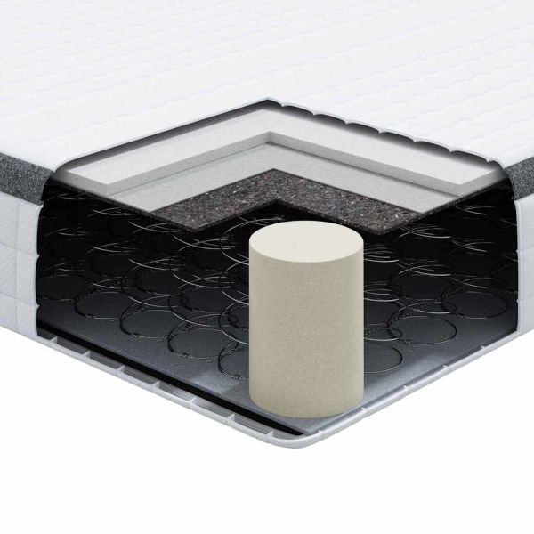 Матрак Бяло и сиво 90 x 190 cm Бонел пружина