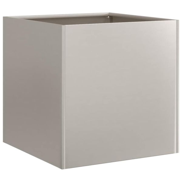 Кашпа, ръждива, 40x40x40 см, патинираща стомана