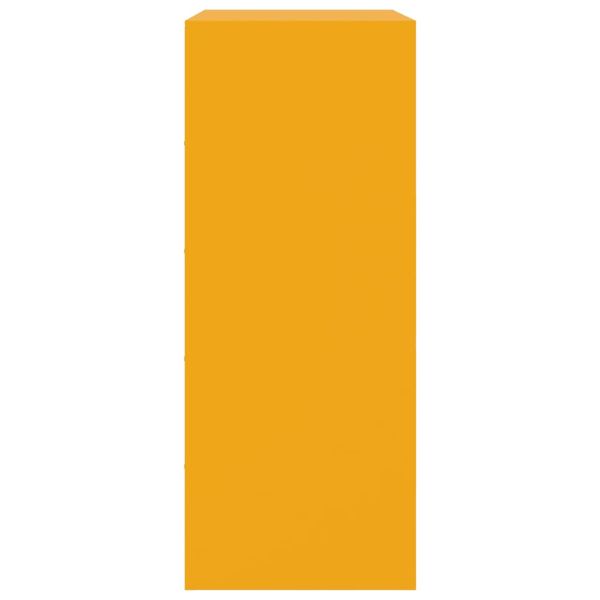 Висок шкаф, горчица жълто, 67x39x95 см, стомана