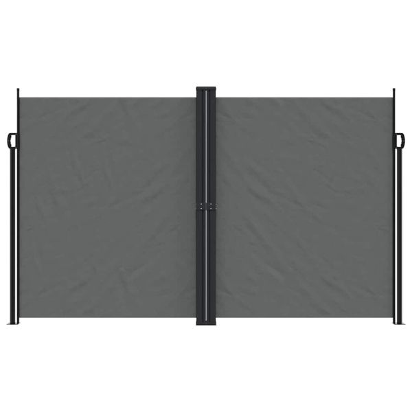 Прибираща се странична тента, антрацит, 200x1200 см